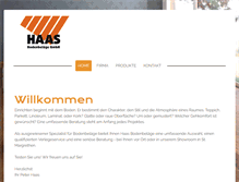 Tablet Screenshot of haas-gmbh.ch